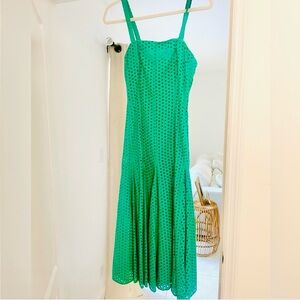 Anthropologie Maeve Lelia Eyelet Midi Dress